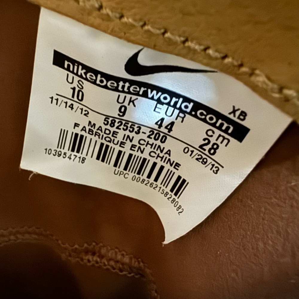 Nike LeBron X NSW Lifestyle NRG in the Hazelnut/Tide Pool Blue Men’s Size 10 - Picture 8 of 10